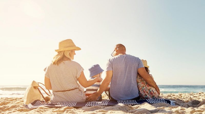 Familie am Strand